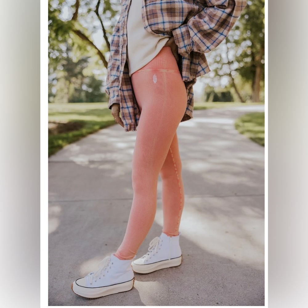 Free people movement, Good Karma, high rise leggings, M/L, 7/8 length